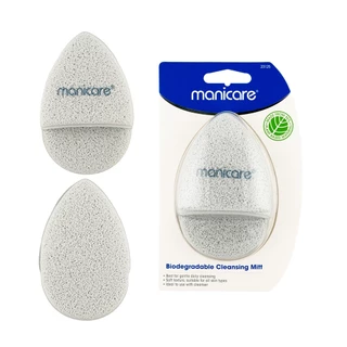 Manicare ฟองน้ำทำความสะอาดหน้า M23125 BIODEGRADABLE CLEANSING MITT