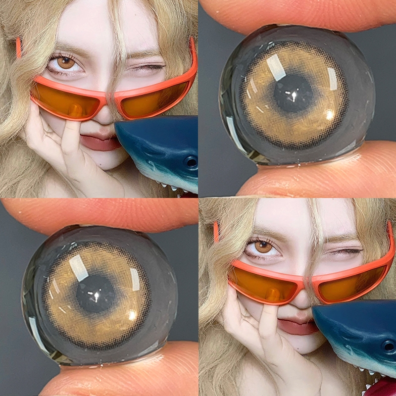 【0°-600°】Midroo เลนส์มินิแฟชั่น เลนส์น่ารักๆ รุ่นแฟชั่นขายดี Sorayama Brown / Grey / Green / Blue Color Lens 14.0mm