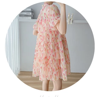 ( ผ้าไหมแก้ว ) ชุดมินิคลุมท้อง ใส่สบายไม่ร้อน AA4172