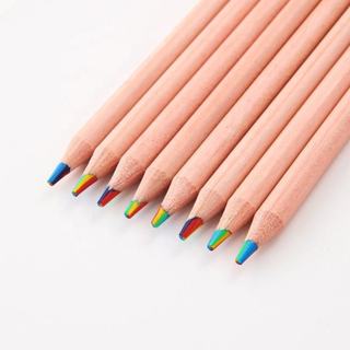 ดินสอสีรุ้ง 7 สี  ดินสอสีไม้ แบบไล่ระดับสี  ไล่โทนสีรุ้ง แท่…