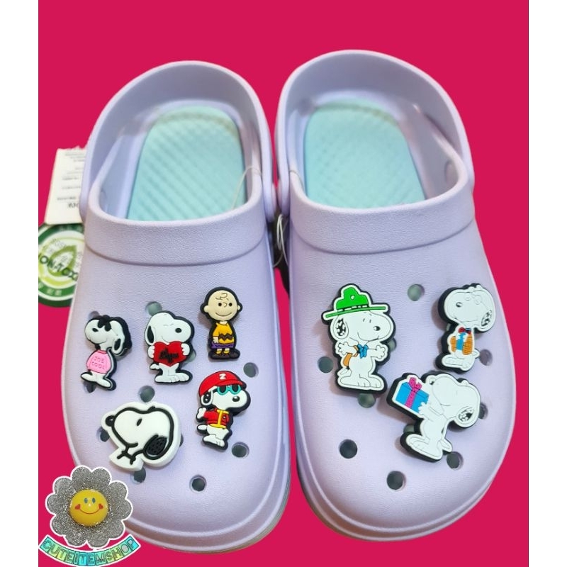 Shoes Charm High quality Normal Jibbitz Snoopy👟ตุ๊กตาติดรองเท้า สนู้ปปี้ พร้อมส่ง ✨สั่ง 5 แถม 1✨ตัวแ
