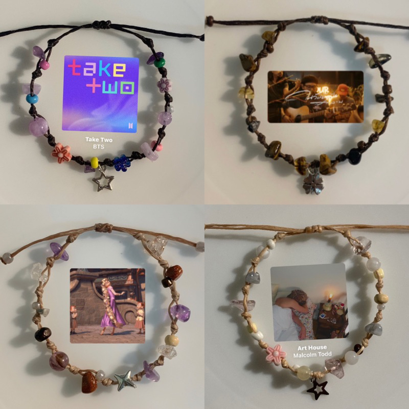 LALOIกำไลเชือกถักตามปกเพลง/-TakeTwo-/-ในวันที่ฟ้าสวยงาม-/-ราพันเซล-/-ArtHouse-/