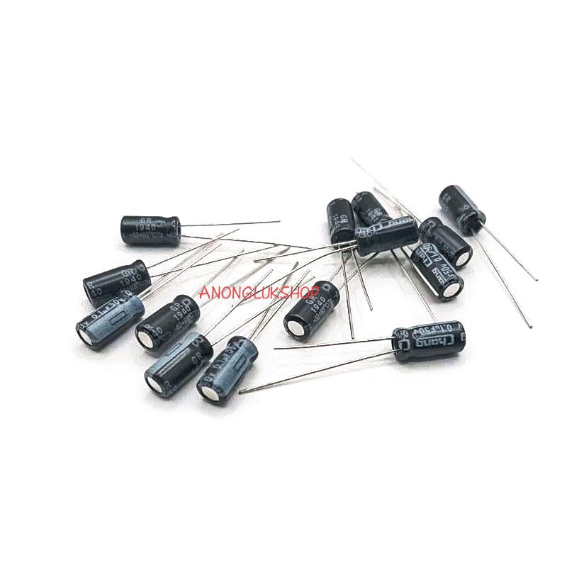 10ตัว 👉👉 C 0.1UF 50V  C 0.1MF 50V CAPACITOR 0.1UF คาปาซิสเตอร์ขาลวด