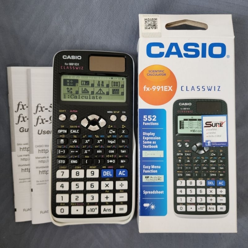 เครื่องคิดเลขวิทยาศาสตร์ CASIO Classwiz fx-991EX ของแท้มือสองสภาพดี