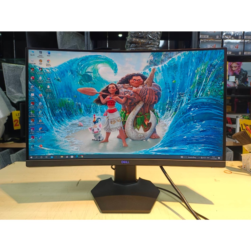 สินค้า ของใหม่ MONITOR หน้าจอโค้ง LED 24" DELL รุ่น S2422HG ความถี่ 165Hz