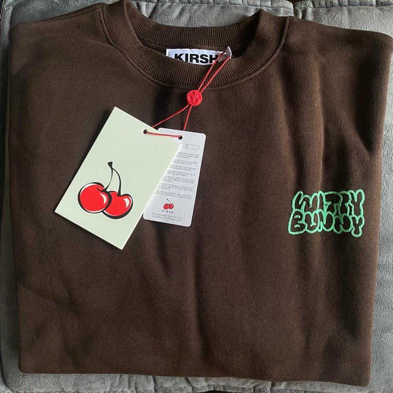 เสื้อหนาว KIRSH witty bunny เสื้อ sweater Kirsh 🇰🇷 แท้ size 1 สีน้ำตาลเข้ม เสื้อ KIRSH อก 46 นิ้ว ยา