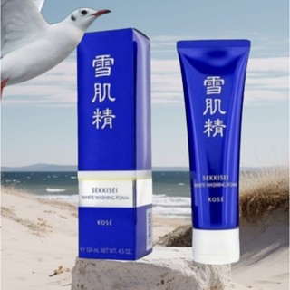 🎌💯 โฟมล้างหน้า Kose Sekkisei White Washing Foam 124 ml.
