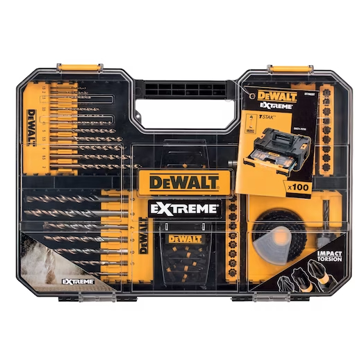 DEWALT DT70620T-QZ ชุดดอกสว่านและดอกไขควง 100 ชิ้น