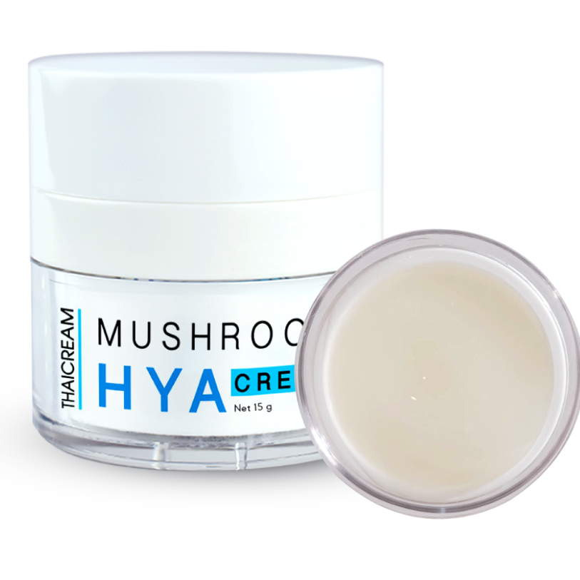 ไทยครีม Thaicream Mushroom Hya Cream 15g ครีมทาผิว ผิวแห้งมากขาดน้ำ ริ้วรอย สูตร ไฮยา