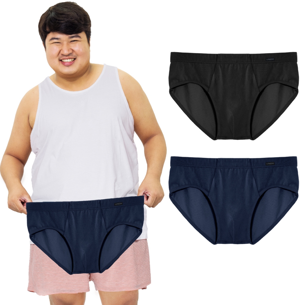 J.Press กางเกงในชาย ขอบหุ้มผ้า เจเพรส รุ่น 9351  ++ไซส์ใหญ่พิเศษ++  บรรจุ 2 ตัว/แพ็ค