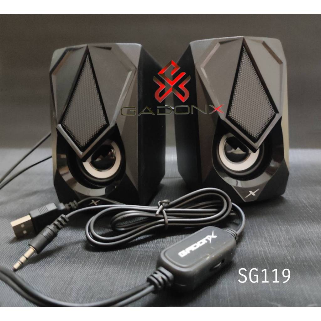 ลำโพงคู่มีไฟ เสียงดี 2.0 STEREO RGB GAMING SPEAKERS GadonX SG-119 ลำโพงเกมมิ่ง แท้ประกันศูนย์