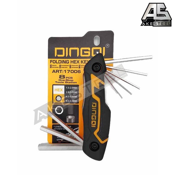 (ถูกสุด) DINGQI ประแจหกเหลี่ยม 8 ตัวชุด 17006 ชุดหกเหลี่ยมพกพา แบบหัวตัด พร้อที่จัดเก็บ พกพาสะดวก - รูปที่ 5