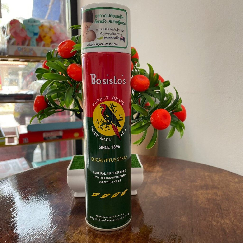สเปรย์ปรับอากาศ Bosisto's spray สเปรย์ ตรานกแก้ว 300 ml.