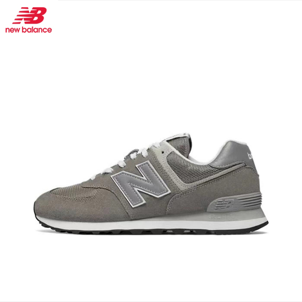 New Balance รองเท้าผ้าใบ รองเท้าแฟชั่น New Balance NB 574 ของแท้100% 【สีเทา】