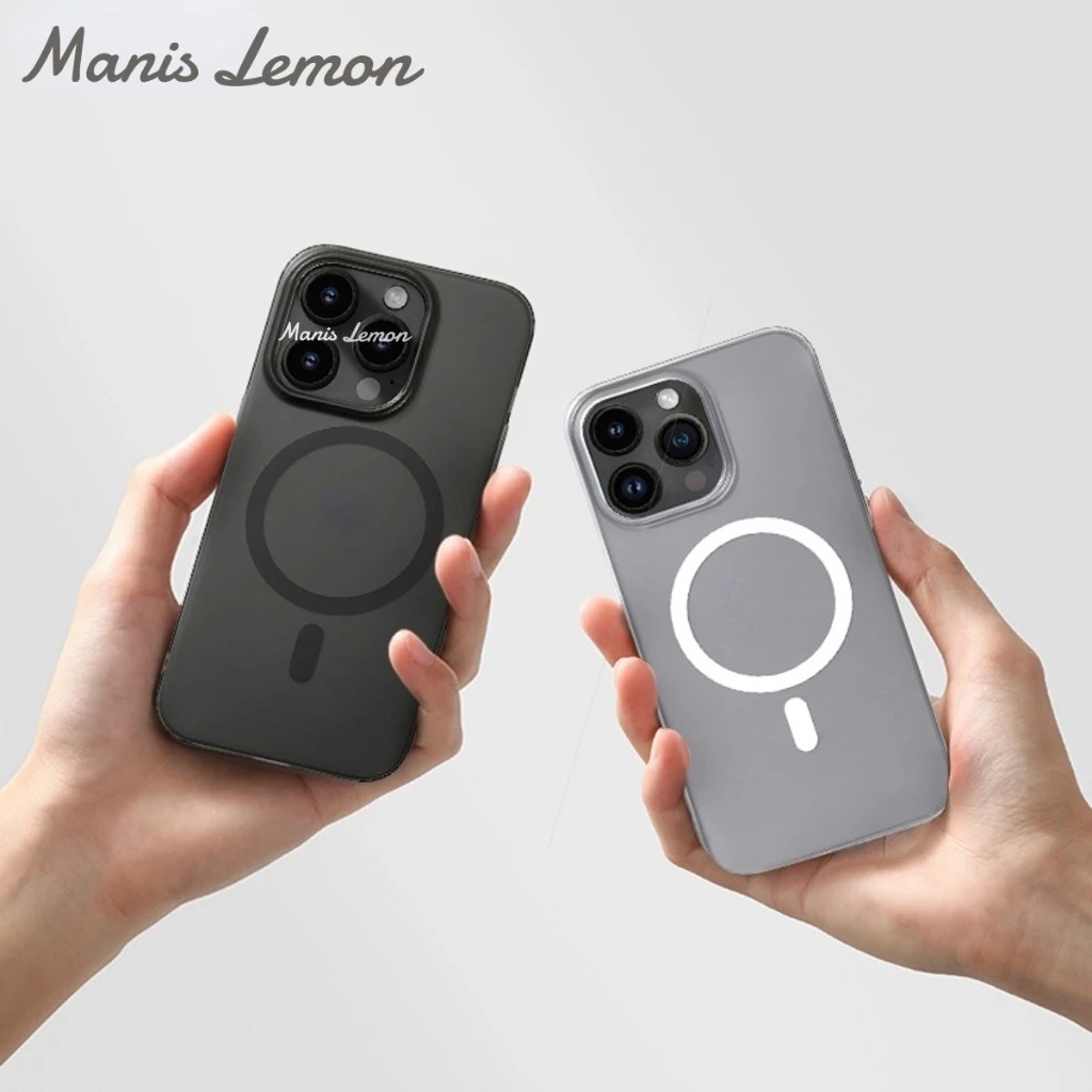 Manis Lemon Air Colors Magnetic Case for iPhone 17 16 15 14 13 12 Pro Max Plus Air ซองใส่โทรศัพท์ เคส สำหรับ ไอโฟน