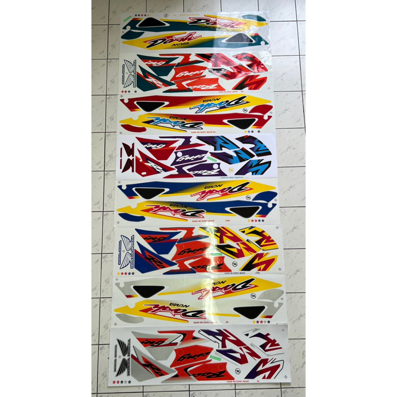 สติ๊กเกอร์ Dash 125RS ปี2001 สติ๊กเกอร์ แดช 125RS ปี2001