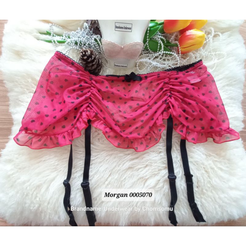 Morgan Freesize-XLต้นๆ ชุดชั้นในแบรนด์เนม/ที่เกี่ยวถุงน่อง Garter belt 0005070