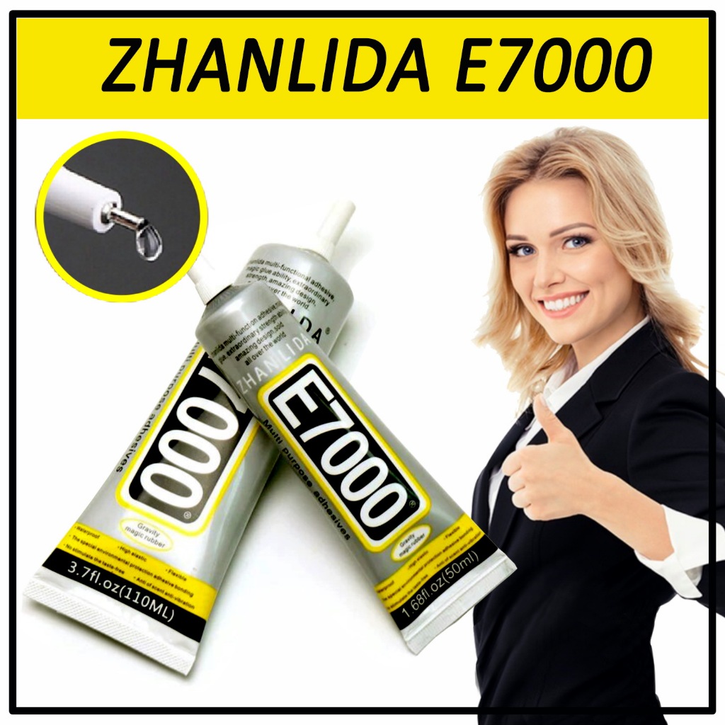 Zhanlida E7000 กาวเอนกประสงค์ ติดผ้า เพชร อาร์ม DIY ปลายเข็ม