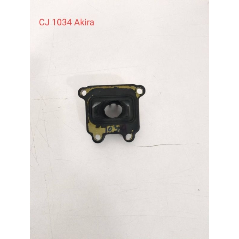 แป้นปากคาร์บู​ Suzuki​ Akira ยางแป้นหรีดคาร์บู​ อย่างดี​ CJ1034-Carburetor Joint สินค้าใหม่มือ