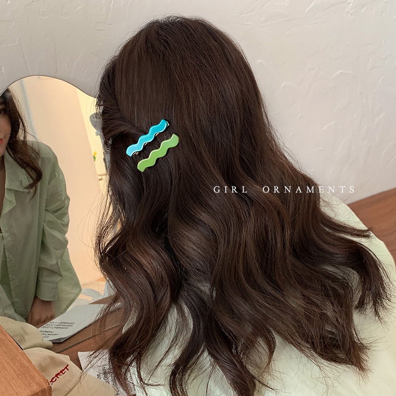 พร้อมส่ง  กิ๊บหนีบผม 2ชิ้น กิ๊ฟปากเป็ด กิ๊บติดผมมินิมอล กิ๊บติดผม สไตล์เกาหลี น่ารักสําหรับผู้หญิง