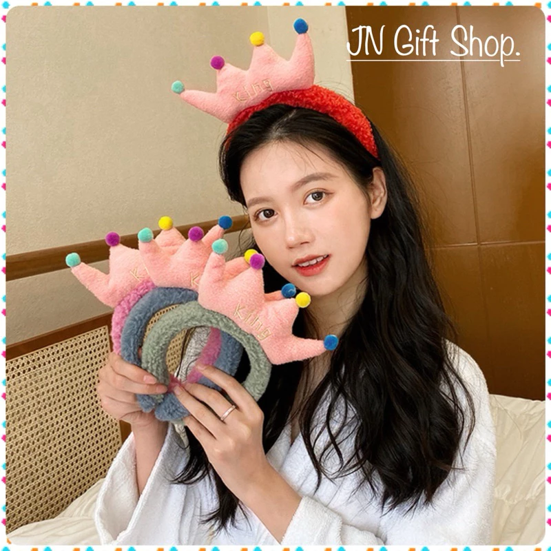 ที่คาดผม ขนนิ่มแฟชั่นมงกุฎ พร้อมส่ง!!จากไทย🇹🇭