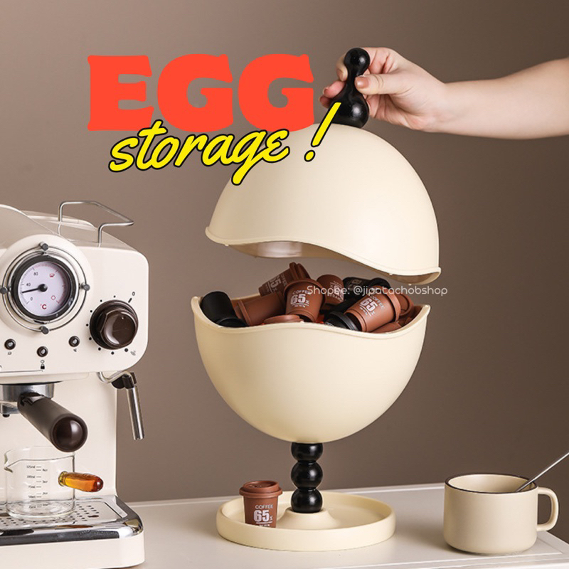 JIPATACHOBSHOP | 🥚 egg storage ที่ใส่แคปซูลกาแฟ ที่เก็บของ