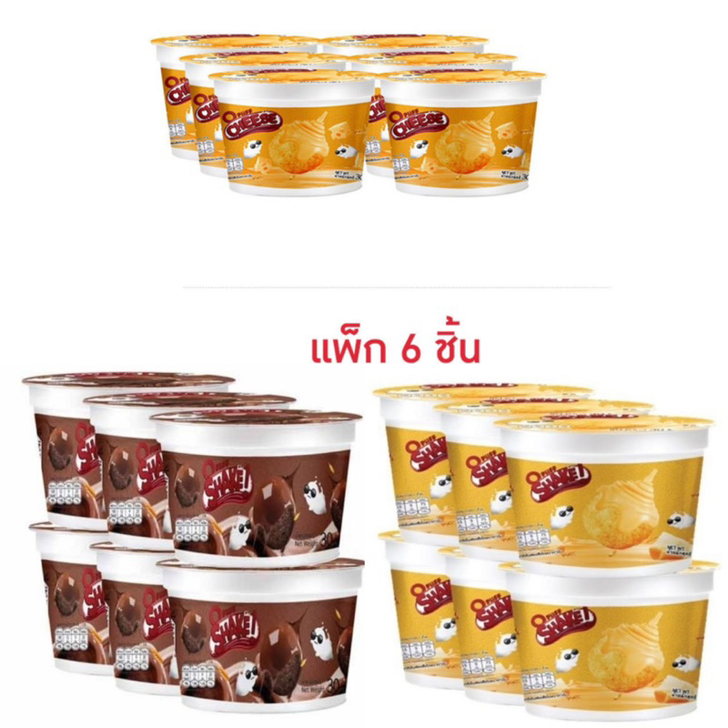 โอพัฟ เชค ซีเรียลผสมครีมช็อกโกแลต 30 กรัม (แพ็ก 6 ชิ้น)