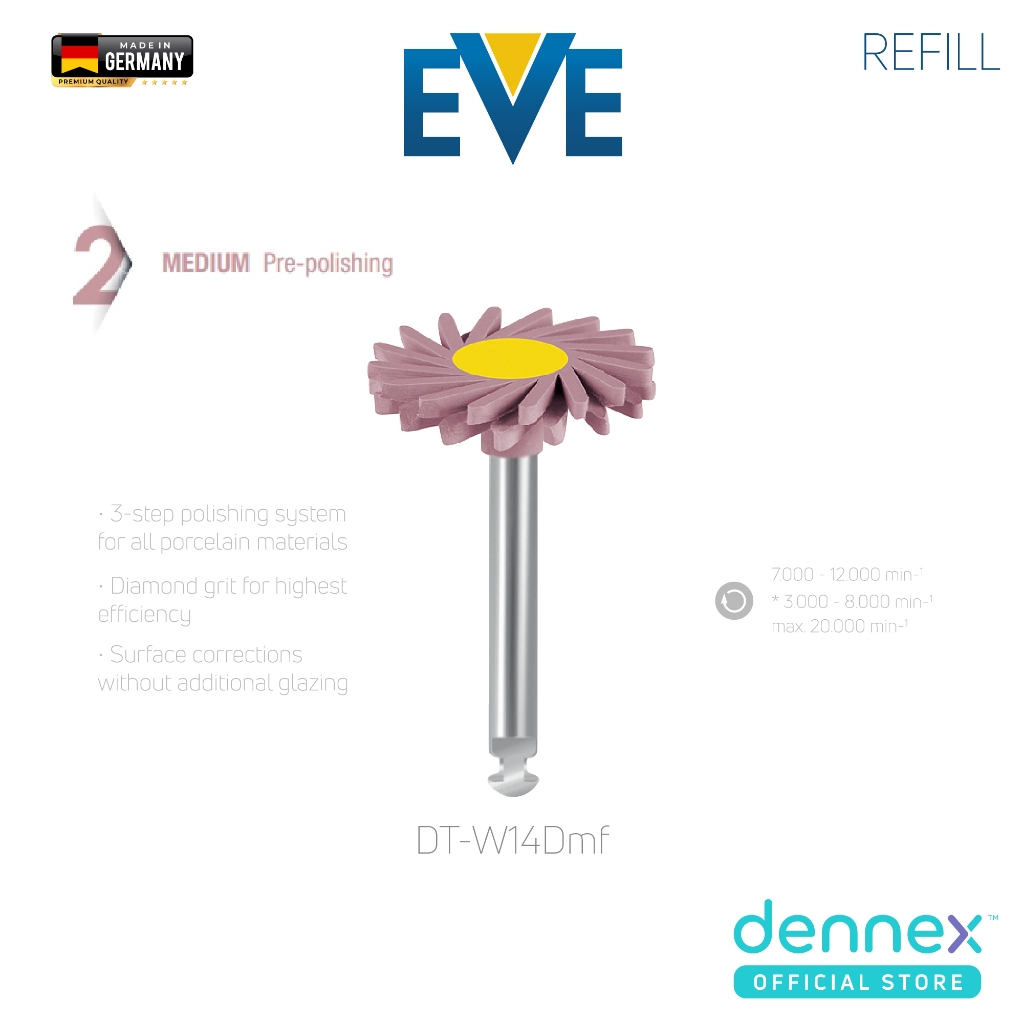ขายแยกหัว Refill หัวขัด EVE DIAPOL Twist RA " DT-W14Dmf " by Dennex