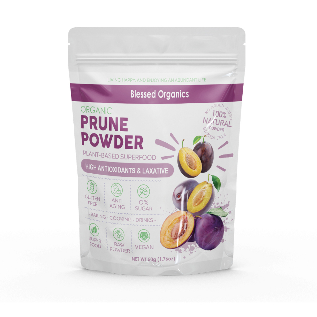 ผงพรุน PRUNE POWDER ออแกนิค 100% ถ่ายคล่องทุกเช้า
