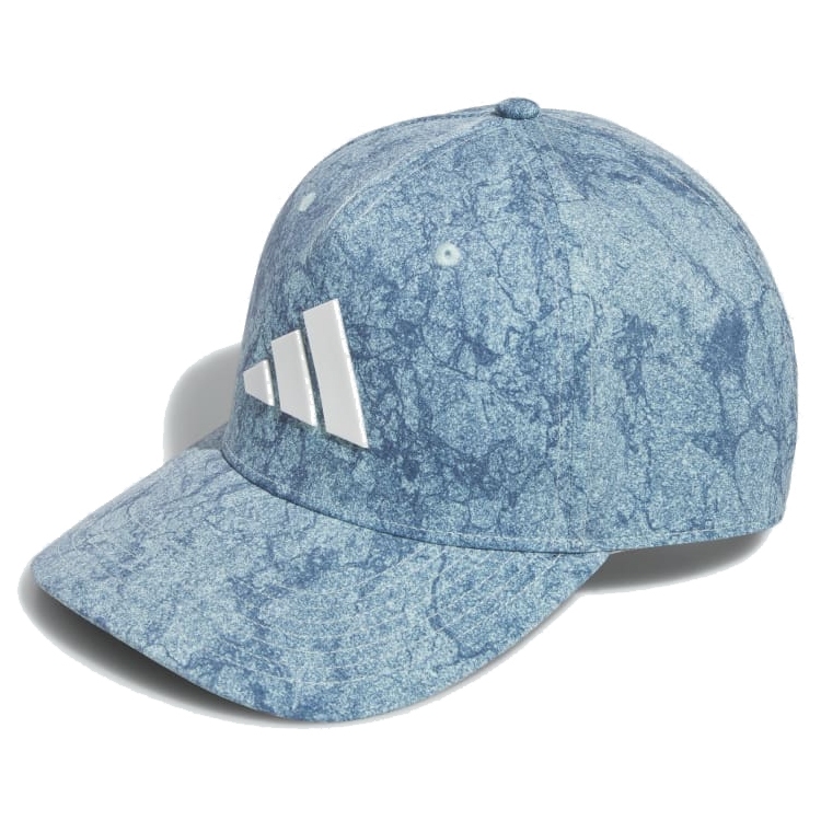 Adidas หมวกแก๊ปสแนปแบ็คอดิดาสพิมพ์ลาย Adidas Turquoise Tour Print Snapback Golf Cap HY6027 (Semi Flash Aqua/White) สินค้