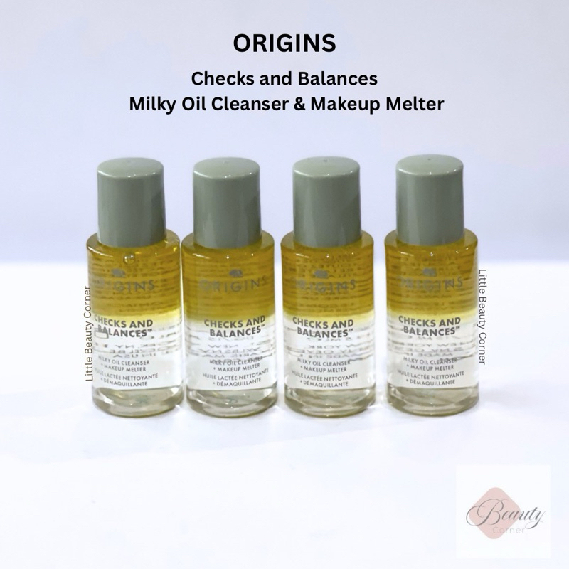 [พร้อมส่ง] Origins Checks and Balances Milky Oil Cleanser + Makeup Melter 15mL ออยล์ล้างหน้า ขนาดทดล
