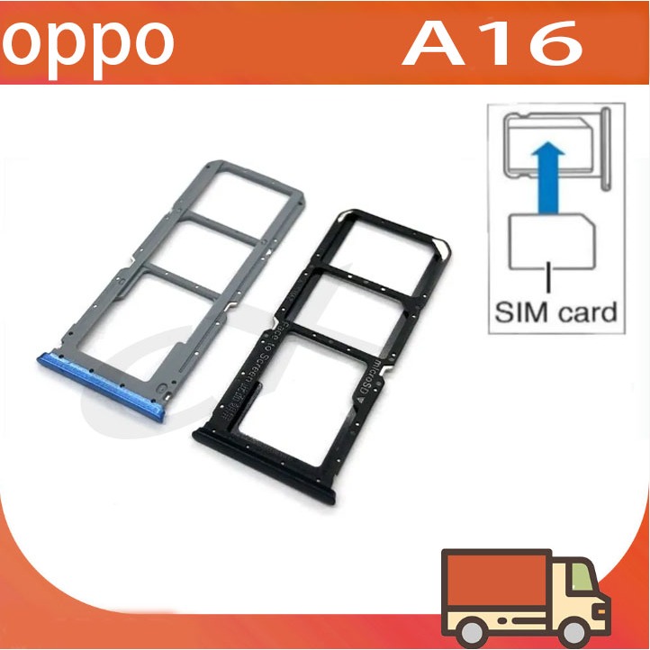 ถาดซิม OPPO A16 ที่ใส่ซิม ตัวใส่ซิม ถาดใส่เมม ถาดใส่ซิม Sim OPPO A16