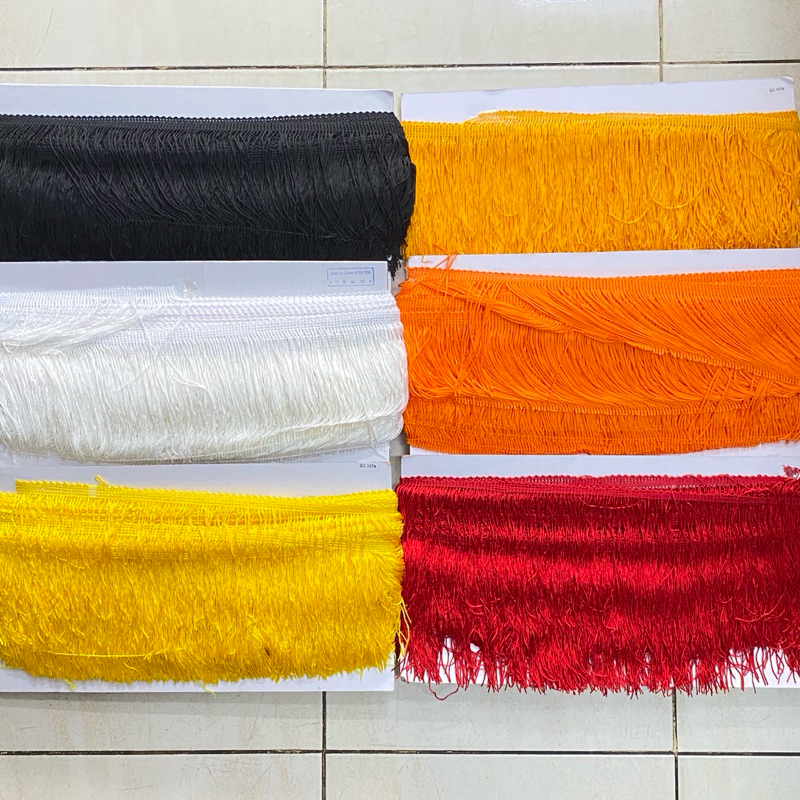 เทปพู่ไหมญี่ปุ่น ขนาด 4.5 นิ้ว หรือ 12 เซนติเมตร ความยาว 1 เมตร / ราคา 59 บาท ประดับตกแต่ง