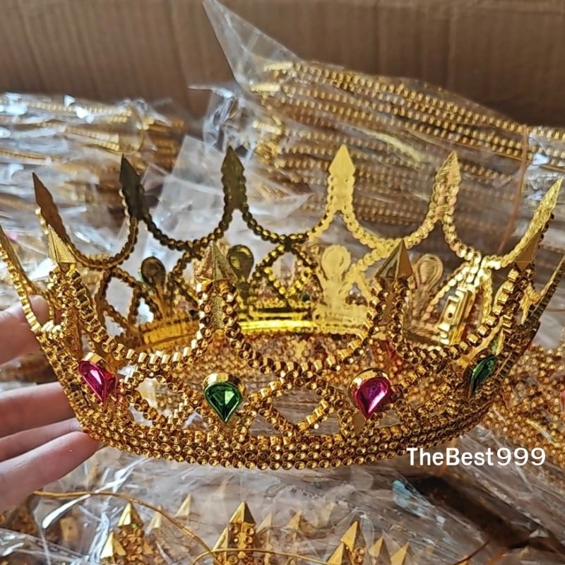 👸มงกุฎแหลม มีสีเงิน สีทอง🔥พร้อมส่ง สต๊อกจริง🔥มงกุฎปัจฌิม📣