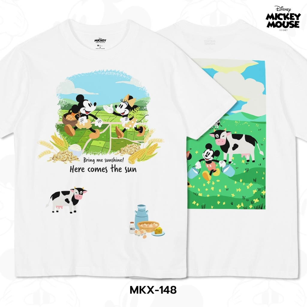 Power 7 Shop เสื้อยืดการ์ตูน มิกกี้เมาส์ ลิขสิทธ์แท้ DISNEY (MKX-148)