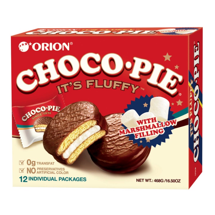 [1 กล่อง 12 ชิ้น] Orion Chocopie from korea ช็อกโกพายจากเกาหลี