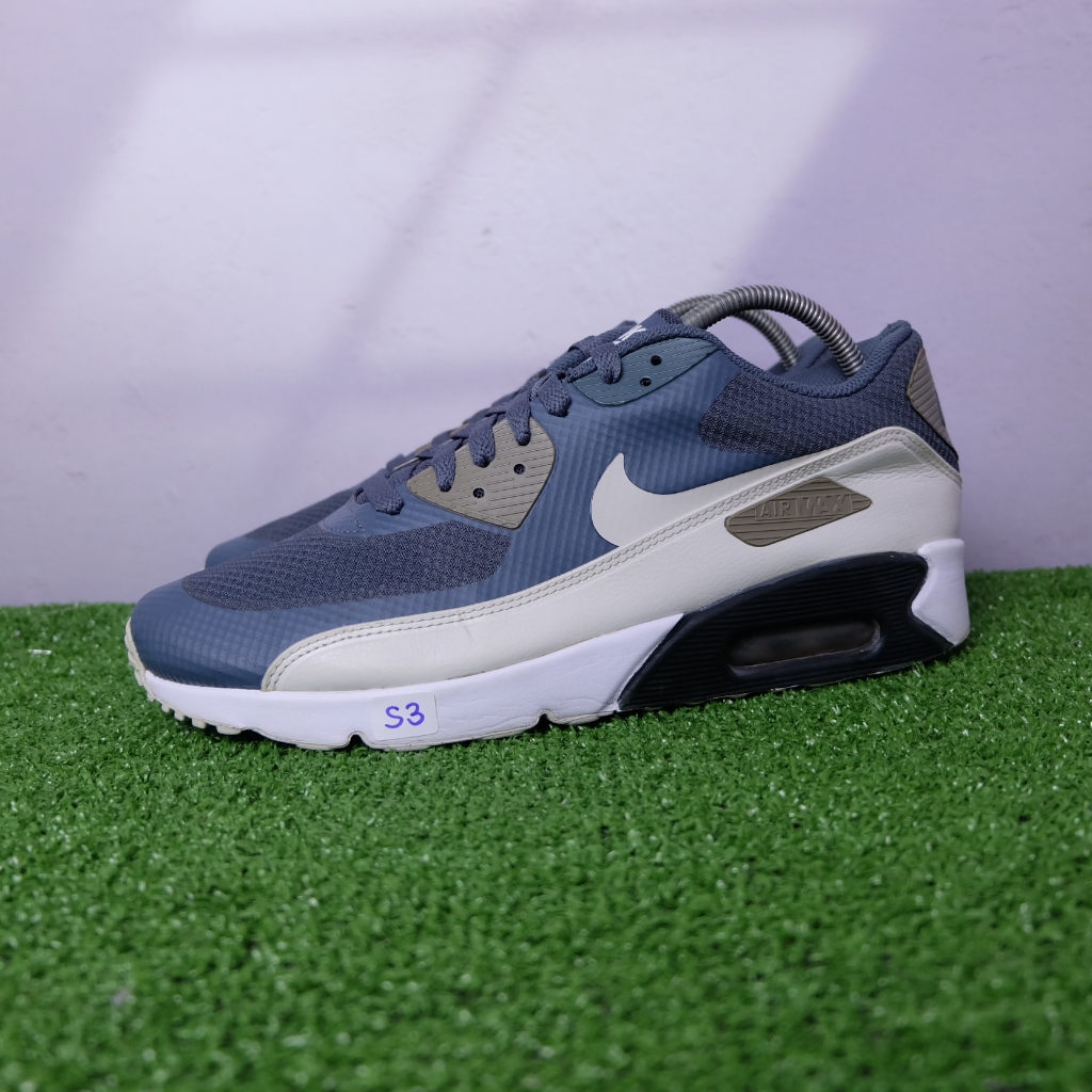 (43/27.5 cm) Nike Air Max 90 Ultra 2.0 Blue Fox Light Bone ไนกี้มือ2ของแท้💯 รองเท้าผ้าใบผู้ชาย