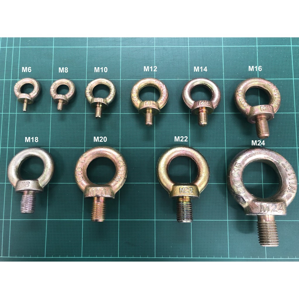 [M14-M20]อายโบล์ท ชุบซิงค์ เกลียวมิล / Eyebolt Zinc / M14 / M16 / M20 / M24