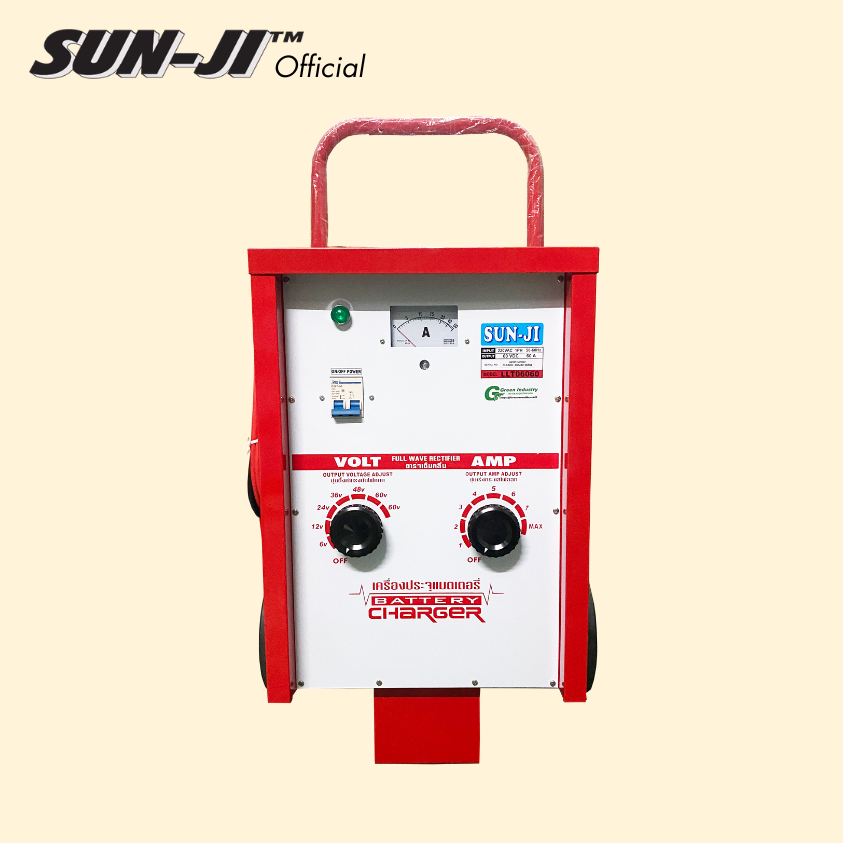 SUN-JI ตู้ชาร์จแบตเตอรี่ (ทองแดงแท้100 %) Battery Charger 60v./90v .🚚 สินค้าในไทยพร้อมส่ง!!