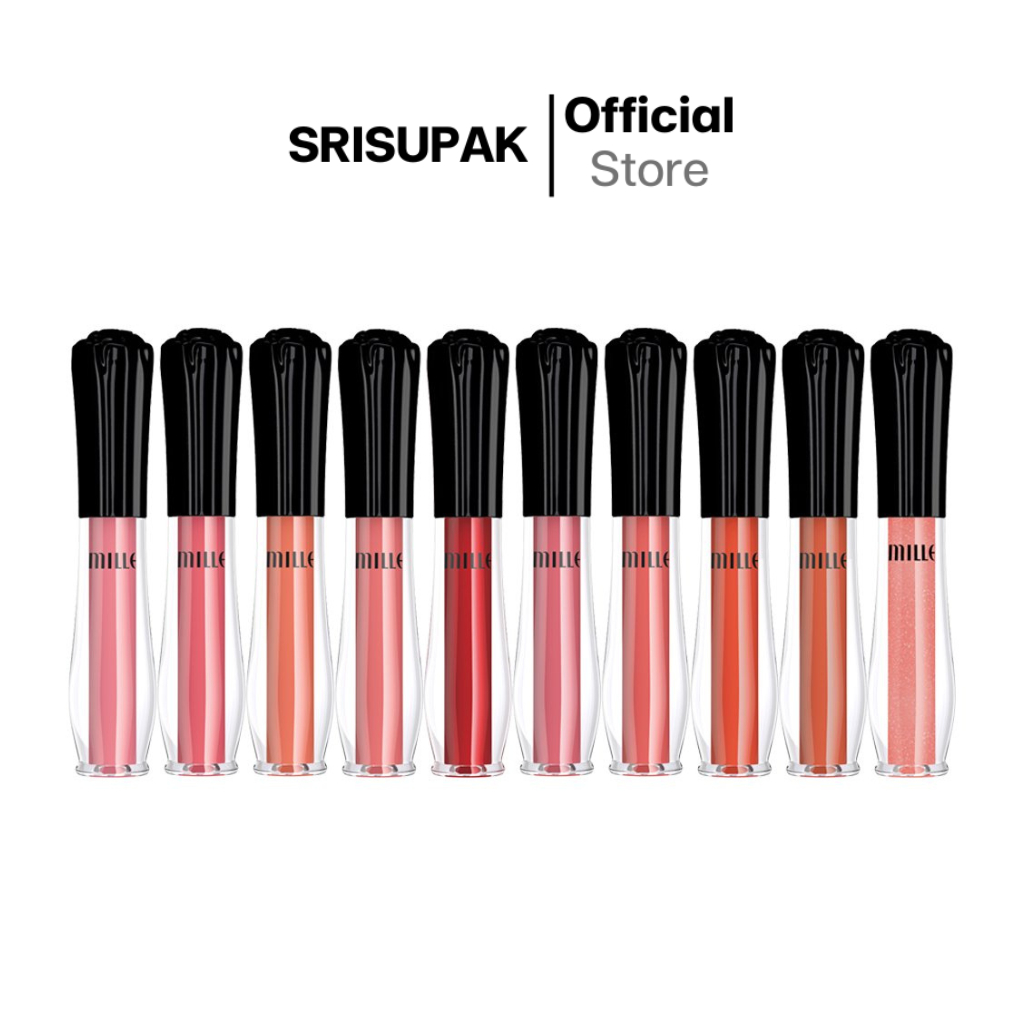 MILLE ลิปจิ้มจุ่มเนื้อแมตต์ SATIN MATTE LIQUID LIP 1.7G.