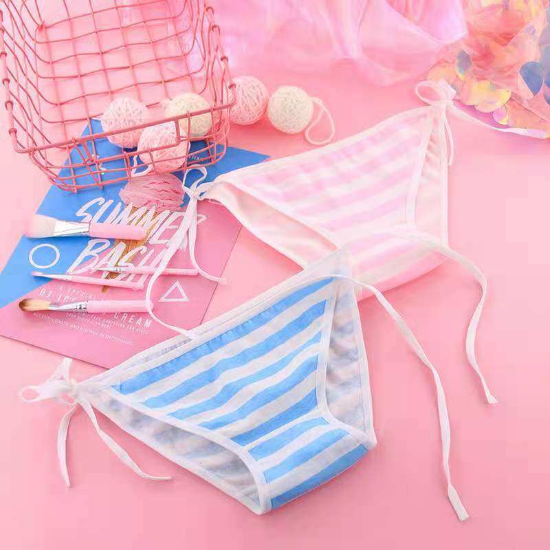 L&L กกน ผูกสาย  กางเกงในผู้หญิง กางเกงในหญิง กกน ผูกสาย  น่ารักใส่สบาย กกนหญิง Freesize C008