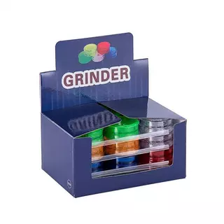 พลาสติก grinder ที่บดสมุนไพร สายเขียว 3ชั้น สวยงานและทนทาน พกพาสะดวก มีหลายสี เส้นผ่าศูนย์กลาง 63mm
