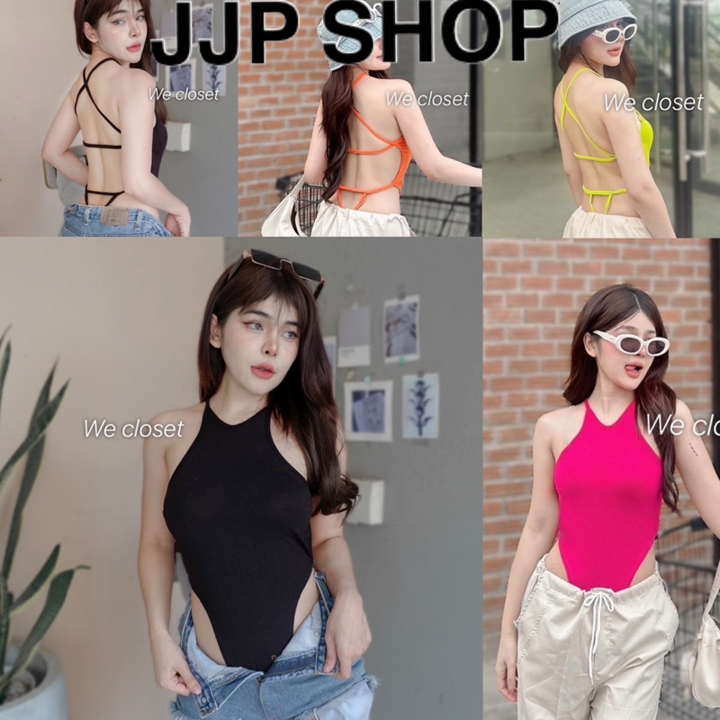 บอดี้สูทโชว์หลังแซ่บๆ เนื้อผ้าเรย่อน แต่งสายด้านหลัง สวย ปัง มาแรงสุดๆ