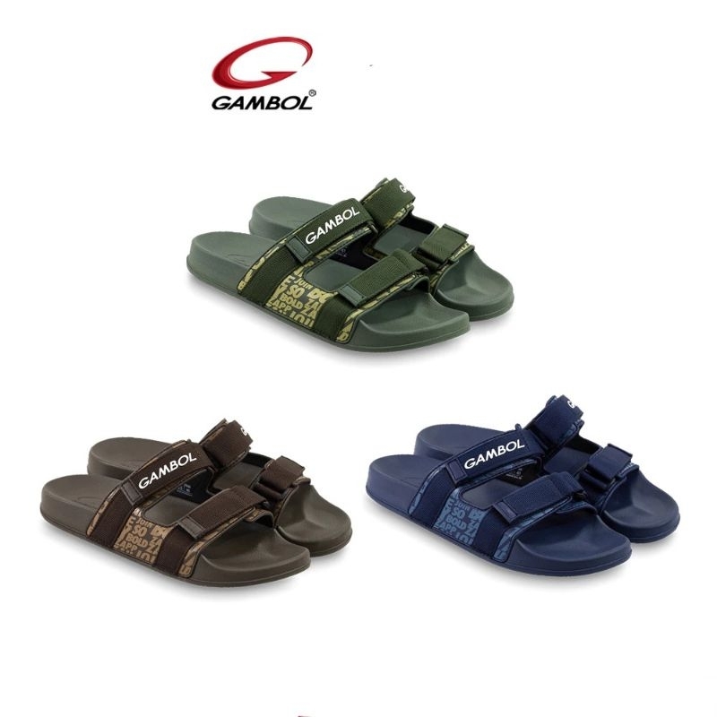 GAMBOL แกมโบล "BOLD" รองเท้าแตะสวมชาย รุ่น GM43121 Size 40-44