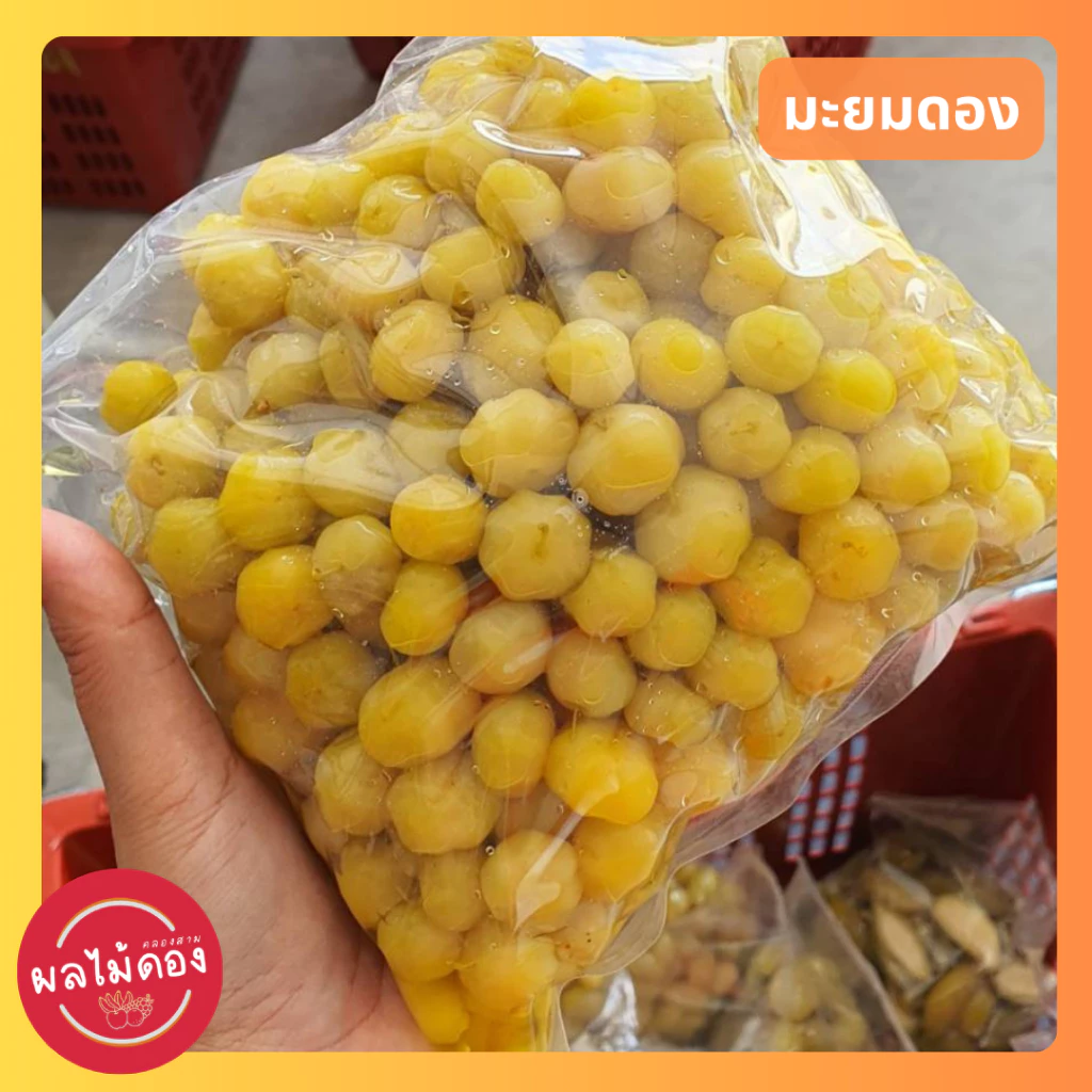 มะยมดอง (ดองเกลือ-ดองสามรส) ดองธรรมชาติ ไม่มีขันฑสกร ไม่มีสารฟอก แถมฟรีพริกเกลือแซ่บๆ