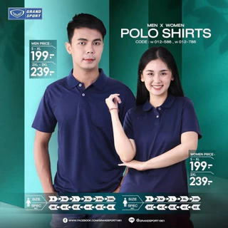GRAND SPORT เสื้อคอปกหญิงสีล้วน รหัส : 012786