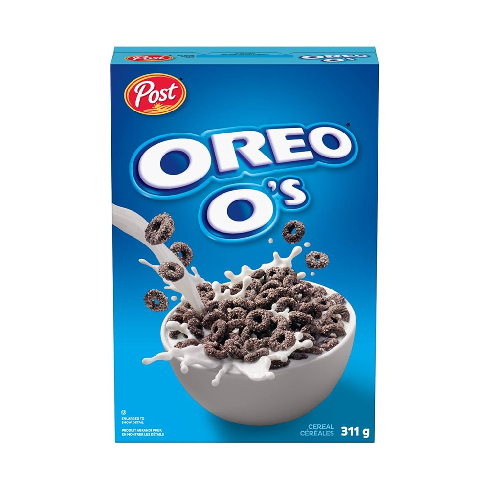 Post Oreo Cereal Oreo O's Cereal 11OZ ซีเรียล โอริโอ้ อเมริกา อาหารเช้า โอรีโอ้ ซีเรียลธัญพืช