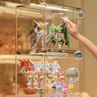 กล่องใส่โมเดล ชั้นวาง art toy กล่องโชว์โมเดล กล่องฟิกเกอร์ กันฝุ่น และมีความโปร่งใสสูง ประตูแม่เหล็ก ประหยัดพื้นที่