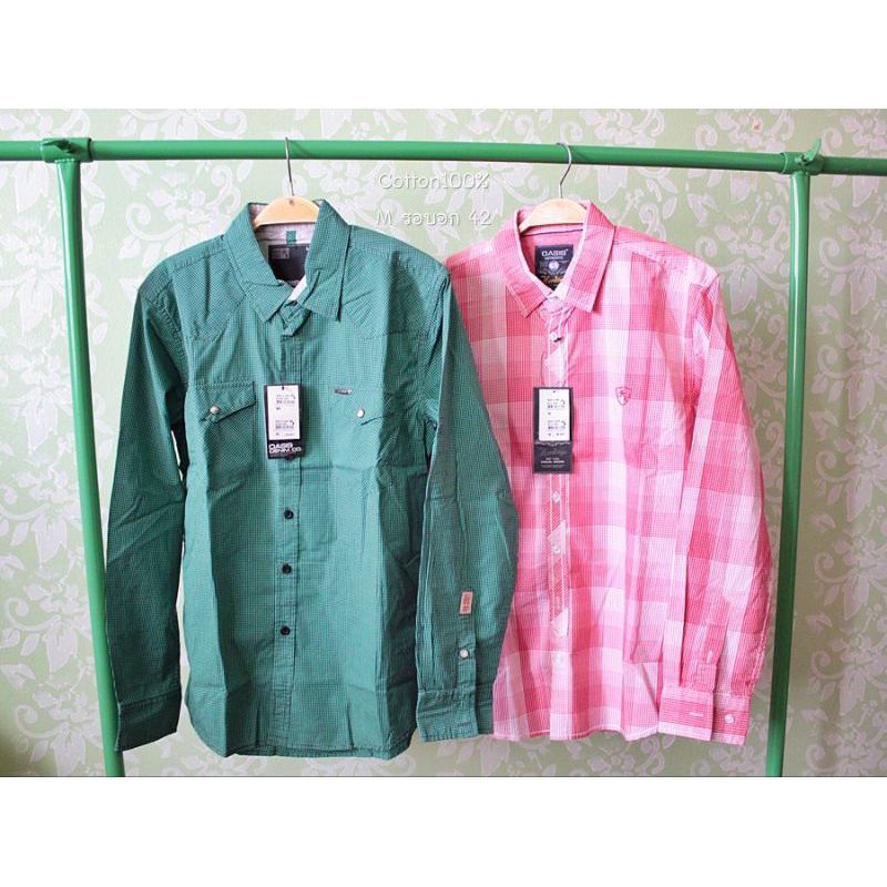 เสื้อเชิ้ตแขนยาวOASIS🌴COTTON100%