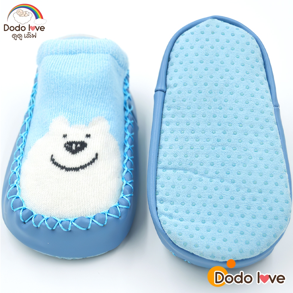 AroundBaby รองเท้าเด็กหัดเดิน 01 สำหรับเด็กเล็ก ขอบยาง กันชน กันกระแทก พิ้นกันลื่นแบบ PVC ใส่สบาย - รูปที่ 4